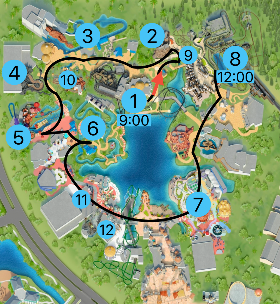 Islands of Adventure order of rides how to skip lines strategy